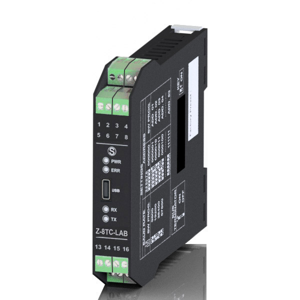 Seneca Z-8TC-LAB CH-8 thermocouple input module / RS485 with two-way pull-out terminals Turkiye