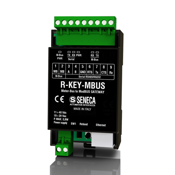 Seneca R-KEY-MBUS (HW rev. A0) 1-port M-BUS  ModBUS RTU/TCP-IP protocol Converter Turkiye