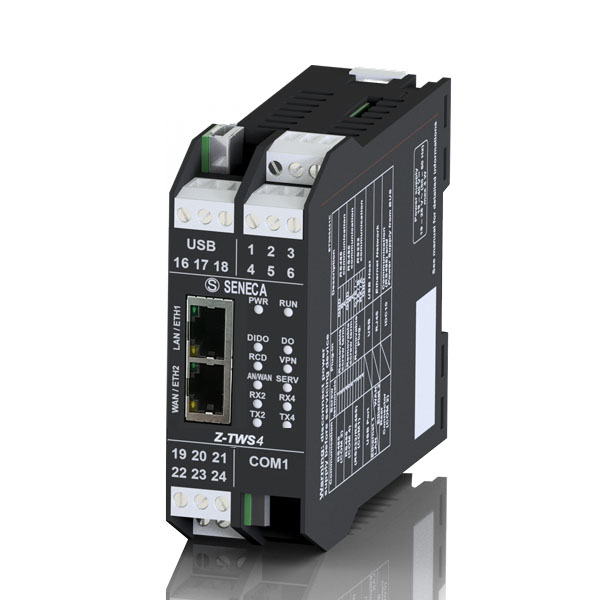 Seneca Z-TWS4-S-IO IEC 61131 Controller, Straton IDE, VPN router, built-in I/Os Turkiye