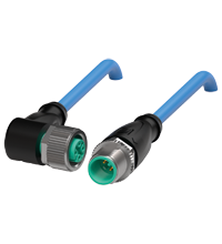 Pepperl+Fuchs V1-W-N-10M-PUR-V1-G Cordset M12 socket angled to M12 plug straight A-coded, 2-pin, PUR cable blue, NAMUR Turkiye