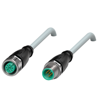 Pepperl+Fuchs V15-G-2M-PUR-ABG-V15-G Cordset M12 socket straight to M12 plug straight A-coded, 5-pin, PUR cable grey, shielded Turkiye