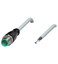 Pepperl+Fuchs V15S-G-10M-PUR-ABG Male cordset single-ended M12 straight A-coded, 5-pin, PUR cable grey, shielded Turkiye