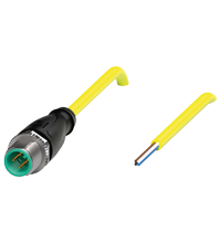 Pepperl+Fuchs V1S-G-YE2M-PVC-U Male cordset single-ended M12 straight A-coded, 4-pin, PVC cable yellow, UL approved Turkiye
