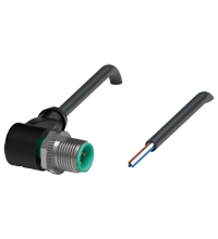 Pepperl+Fuchs V1S-W-BK10M-PVC-U Male cordset single-ended M12 angled A-coded, 4-pin, PVC cable black, UL approved Turkiye