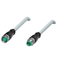 Pepperl+Fuchs V31-GM-5M-PUR-V3-GM Cordset M8 socket straight A-coded 4-pin to M8 plug straight A-coded 3-pin, PUR cable grey Turkiye