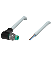 Pepperl+Fuchs V3S-WM-3M-PUR Male cordset single-ended M8 angled A-coded, 3-pin, PUR cable grey Turkiye