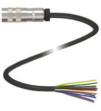 Pepperl+Fuchs 42312A-05M-12P-SCS Single-ended female cordset, M16, 12-pin, PVC cable, 12-wire Turkiye