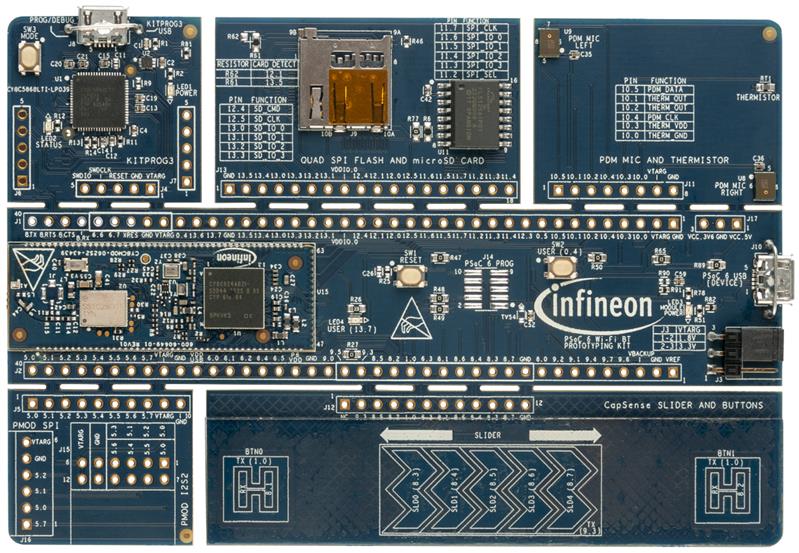 Infineon CY8CPROTO-062S2-43439 PSoC™ 62S2 Wi-Fi Bluetooth® Prototyping Kit () Turkiye