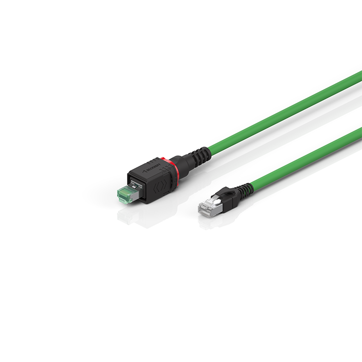 Beckhoff C9900-K800...K810 Industrial Ethernet/EtherCAT cable, PUR, 4 x 2 x AWG26/19, drag-chain suitable, green, Cat6A Turkiye
