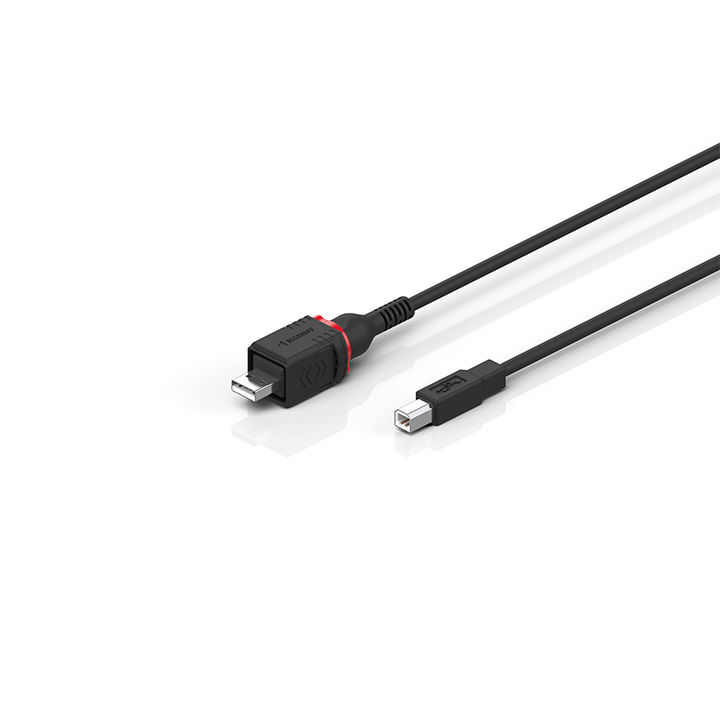 Beckhoff C9900-K942…K944 USB cable, shielded, PVC, fixed installation, black Turkiye