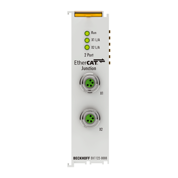 Beckhoff EK1122-0008 2-port EtherCAT junction with M8 connection Turkiye