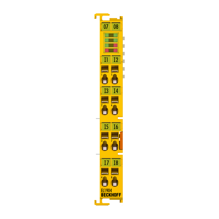 Beckhoff EL1904 EtherCAT Terminal, 4-channel digital input, 24 V DC, TwinSAFE Turkiye