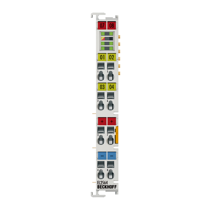 Beckhoff EL2564 EtherCAT Terminal, 4-channel LED output, 5…48 V DC, 4 A, RGBW, common anode Turkiye