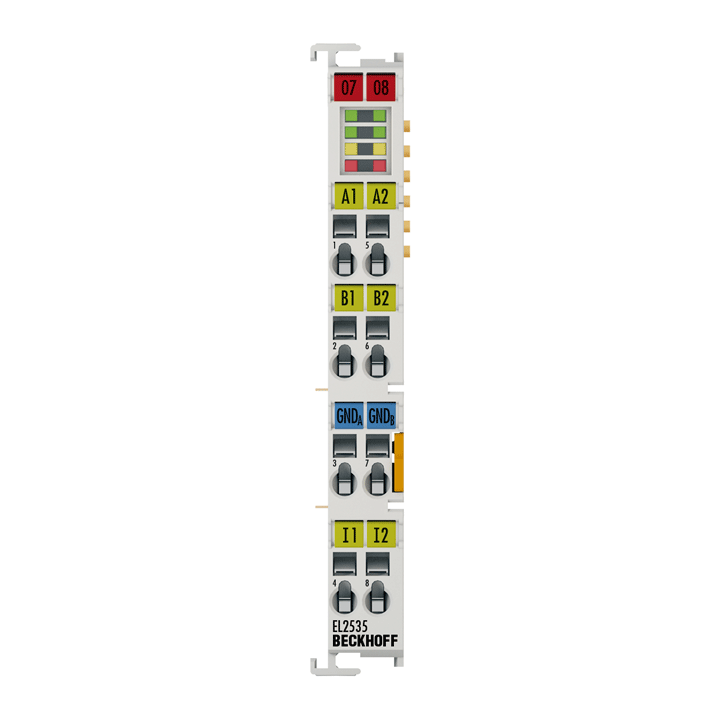 Beckhoff EL2535-0002 EtherCAT Terminal, 2-channel PWM output, 24 V DC, 2 A, current-controlled Turkiye