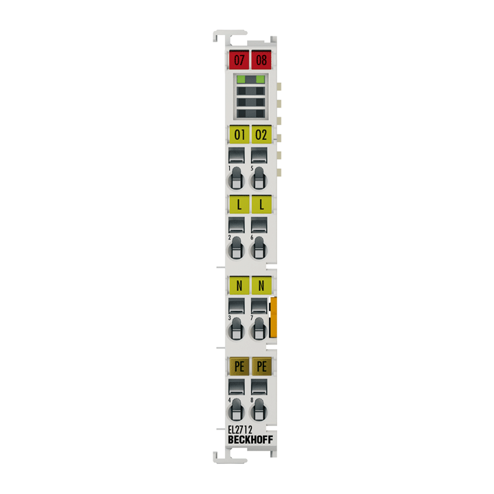 Beckhoff EL2712 EtherCAT Terminal, 2-channel triac output, 12…230 V AC, 05 A Turkiye