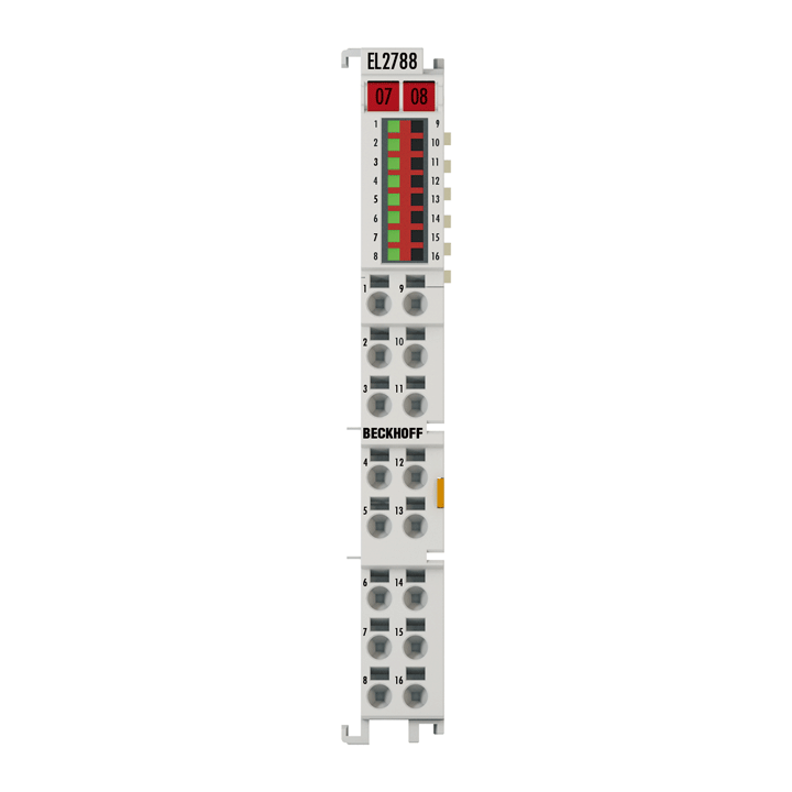 Beckhoff EL2788 EtherCAT Terminal, 8-channel solid state relay output, 30 V AC, 48 V DC, 2 A Turkiye