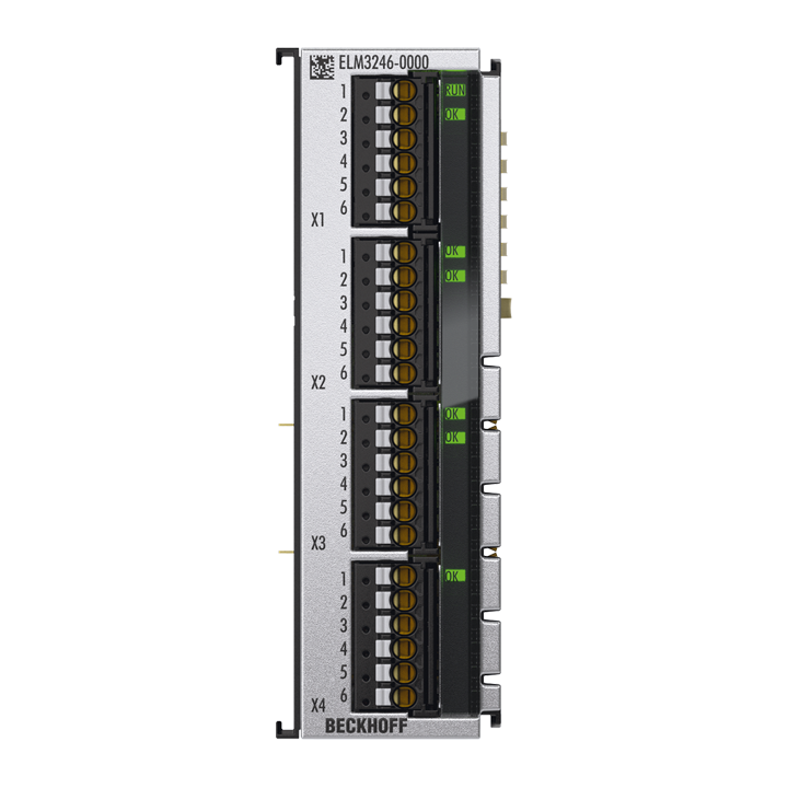 Beckhoff ELM3246-0000 EtherCAT Terminal, 6-channel analog input, temperature, RTD, 24 bit, high-precision, 1 ksps Turkiye