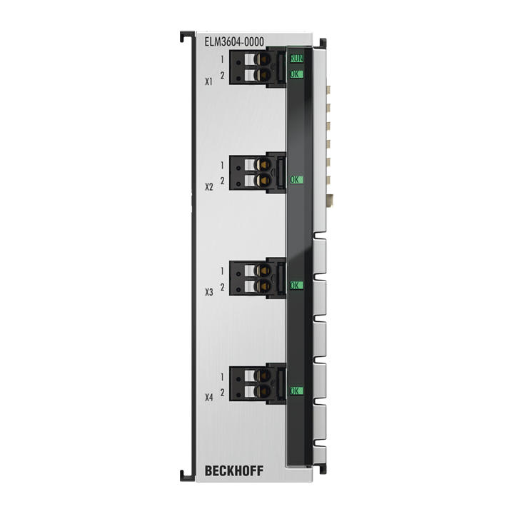 Beckhoff ELM3604-0000 EtherCAT Terminal, 4-channel analog input, IEPE/accelerometer, 24 bit, 20 ksps Turkiye