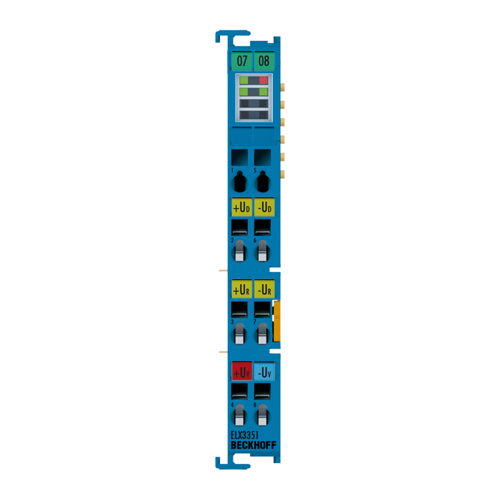 Beckhoff ELX3351 EtherCAT Terminal, 1-channel analog input, measuring bridge, full bridge, 24 bit, Ex i Turkiye