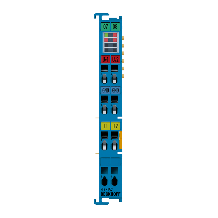 Beckhoff ELX3152 EtherCAT Terminal, 2-channel analog input, current, 0/4…20 mA, 16 bit, single-ended, Ex i Turkiye