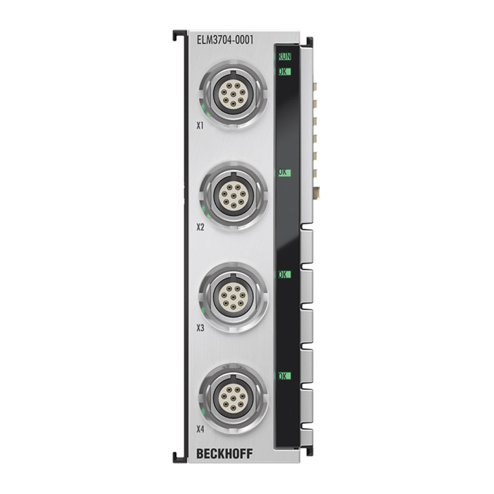 Beckhoff ELM3704-0001 EtherCAT Terminal, 4-channel analog input, multi-function, 24 bit, 10 ksps, LEMO Turkiye