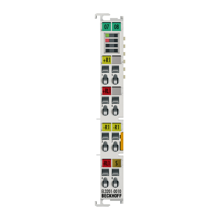 Beckhoff EL3201-0010 EtherCAT Terminal, 1-channel analog input, temperature, RTD (Pt100), 16 bit, high-precision Turkiye