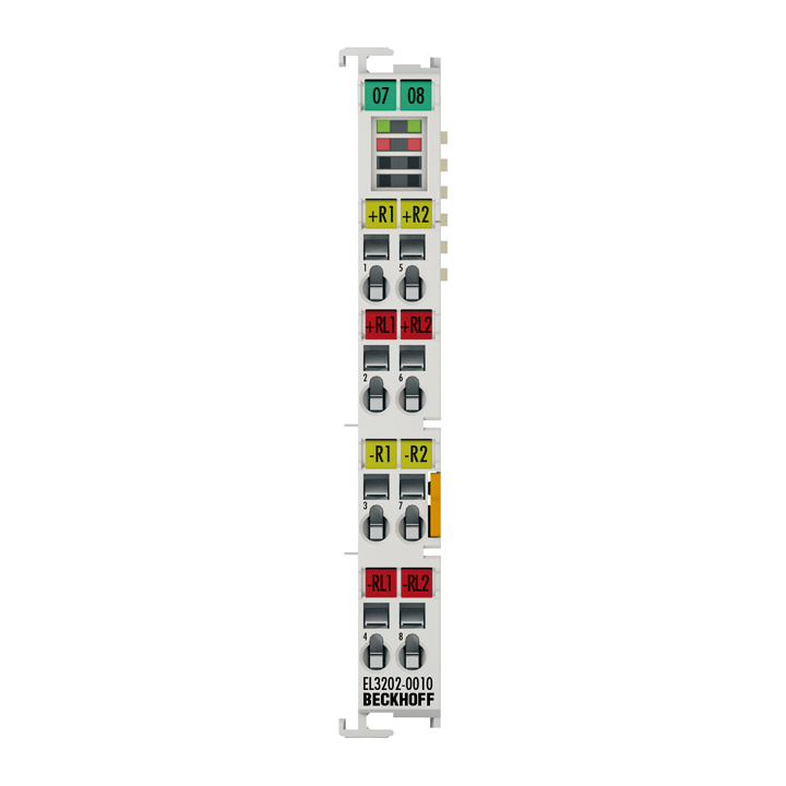 Beckhoff EL3202-0010 EtherCAT Terminal, 2-channel analog input, temperature, RTD (Pt100), 16 bit, high-precision Turkiye