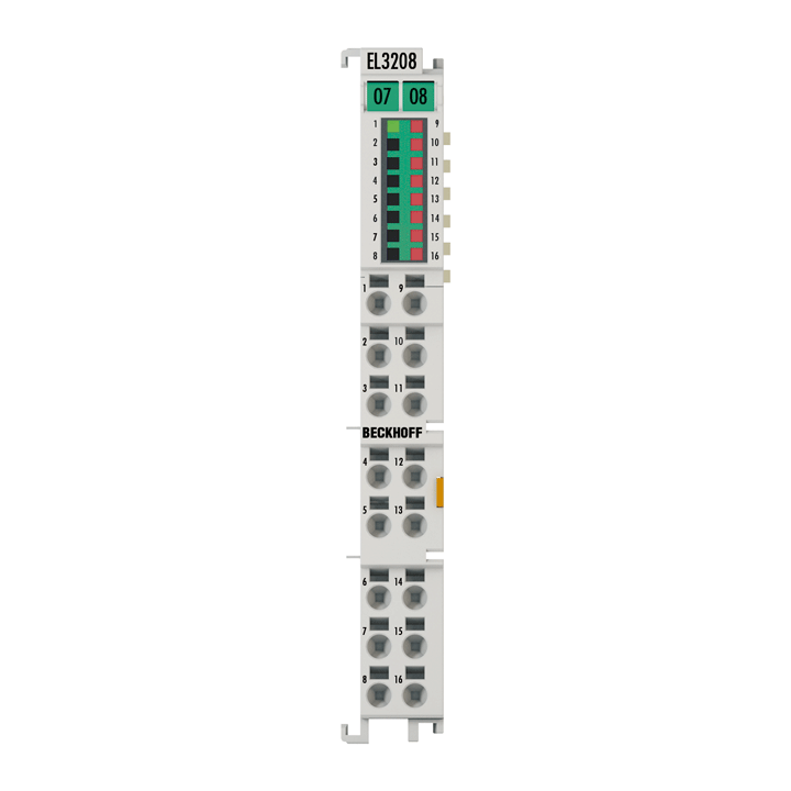 Beckhoff EL3208 EtherCAT Terminal, 8-channel analog input, temperature, RTD (Pt100), 16 bit Turkiye