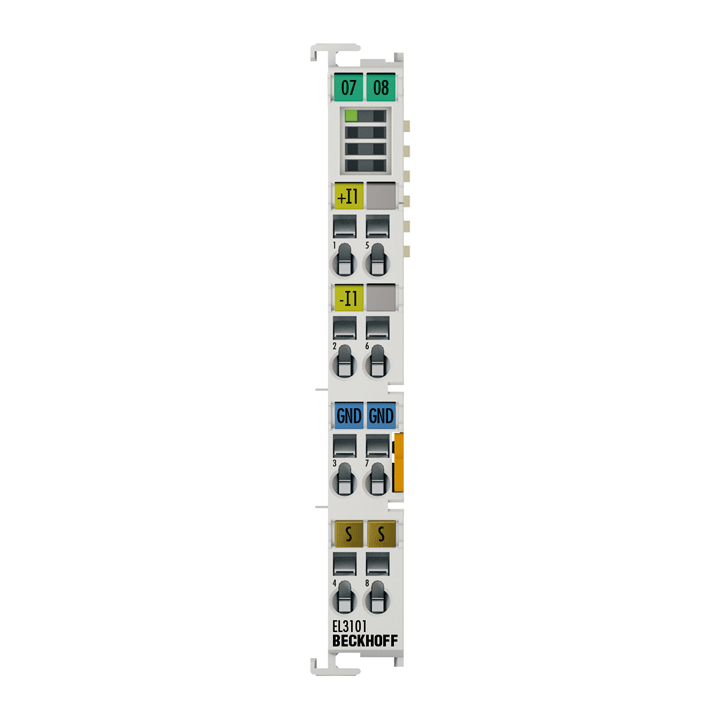Beckhoff EL3101 EtherCAT Terminal, 1-channel analog input, voltage, ±10 V, 16 bit, differential Turkiye