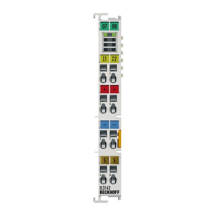 Beckhoff EL3162 EtherCAT Terminal, 2-channel analog input, voltage, 0…10 V, 16 bit, single-ended Turkiye