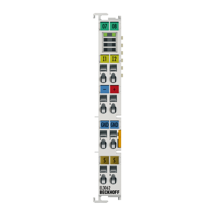 Beckhoff EL3062 EtherCAT Terminal, 2-channel analog input, voltage, 0…10 V, 12 bit, single-ended Turkiye