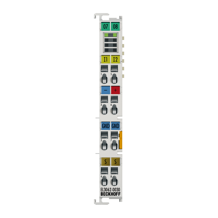 Beckhoff EL3062-0030 EtherCAT Terminal, 2-channel analog input, voltage, 0…30 V, 12 bit, single-ended Turkiye