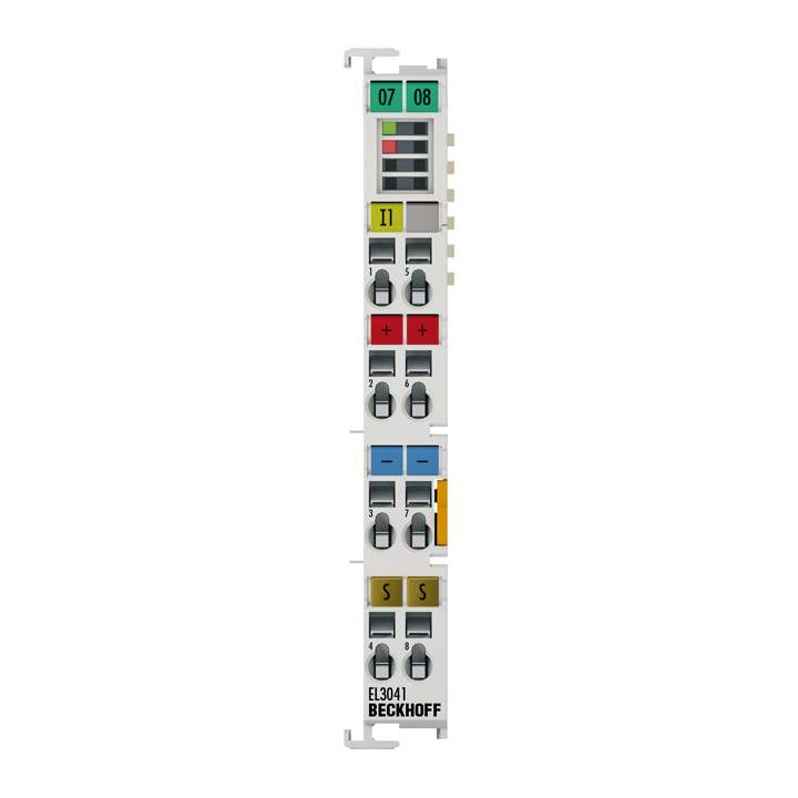Beckhoff EL3041 EtherCAT Terminal, 1-channel analog input, current, 0…20 mA, 12 bit, single-ended Turkiye