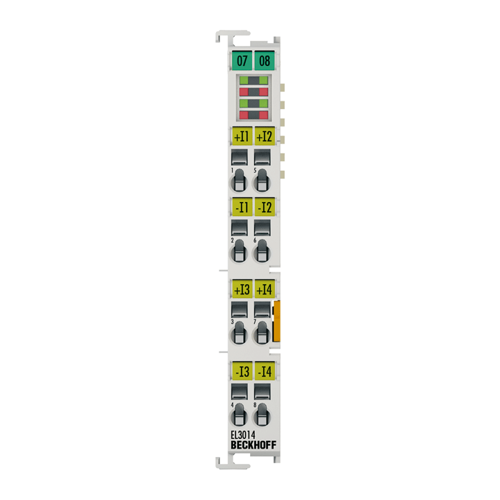 Beckhoff EL3014 EtherCAT Terminal, 4-channel analog input, current, 0…20 mA, 12 bit, differential Turkiye