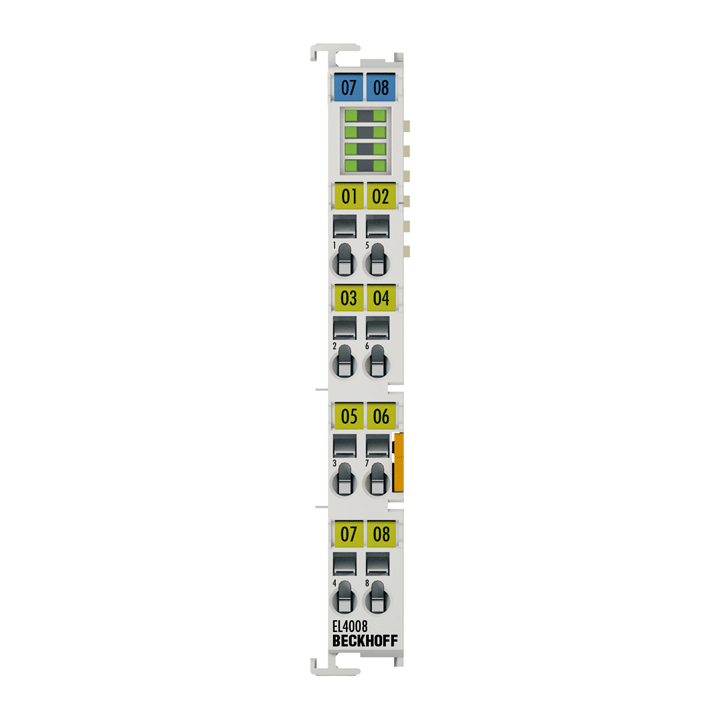 Beckhoff EL4008 EtherCAT Terminal, 8-channel analog output, voltage, 0…10 V, 12 bit Turkiye