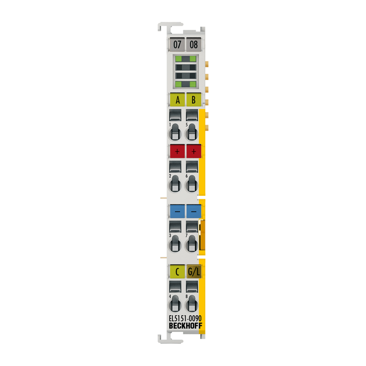 Beckhoff EL5151-0090 EtherCAT Terminal, 1-channel encoder interface, incremental, 24 V DC HTL, 100 kHz, TwinSAFE SC Turkiye