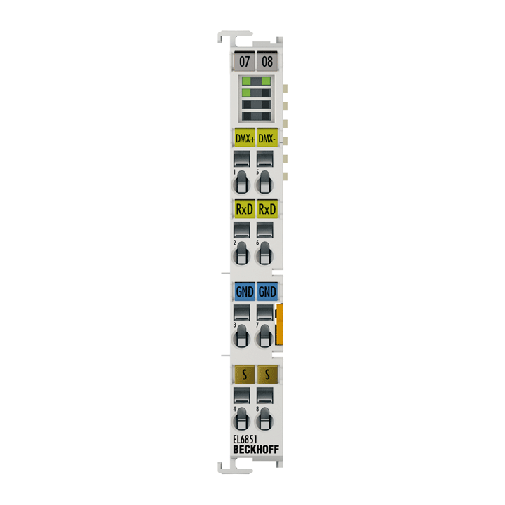 Beckhoff EL6851 EtherCAT Terminal, 1-channel communication interface, DMX, master Turkiye