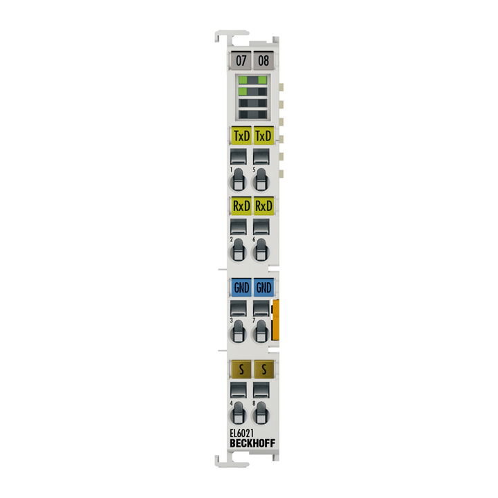 Beckhoff EL6021 EtherCAT Terminal, 1-channel communication interface, serial, RS422/RS485 Turkiye