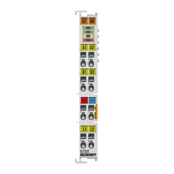 Beckhoff EL7332 EtherCAT Terminal, 2-channel motion interface, DC motor, 24 V DC, 1 A Turkiye