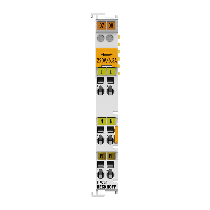 Beckhoff EL9290 Potential supply terminal, for voltages up to 230 V AC, with fuse Turkiye