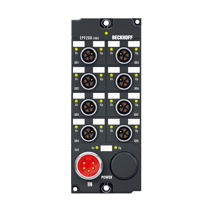 Beckhoff EP9208-1035 EtherCAT Box, 8-channel power distribution, passive, M12, L-coded Turkiye