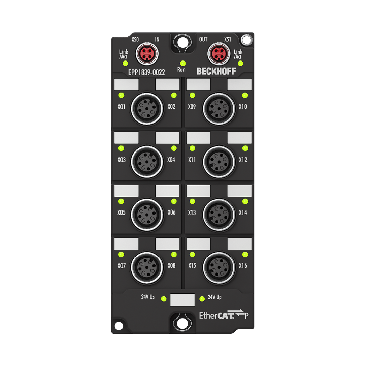 Beckhoff EPP1839-0022 EtherCAT P Box, 16-channel digital input, 24 V DC, M12, with diagnosticsNew Turkiye