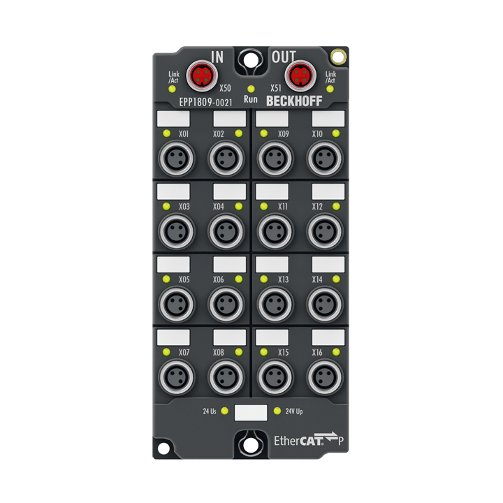 Beckhoff EPP1809-0021 EtherCAT P Box, 16-channel digital input, 24 V DC, 3 ms, M8 Turkiye