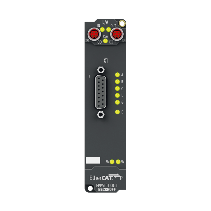 Beckhoff EPP5101-0011 EtherCAT P Box, 1-channel encoder interface, incremental, 5 V DC (DIFF RS422, TTL), 1 MHz, D-sub Turkiye