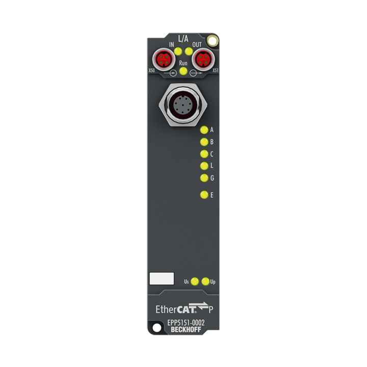 Beckhoff EPP5151-0002 EtherCAT P Box, 1-channel encoder interface, incremental, 24 V DC HTL, 100 kHz, M12 Turkiye