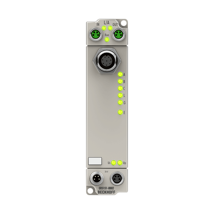Beckhoff ER5151-0002 EtherCAT Box, 1-channel encoder interface, incremental, 24 V DC HTL, 100 kHz, M12, zinc die-cast Turkiye