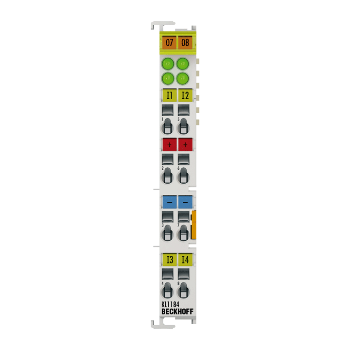 Beckhoff KL1184 Bus Terminal, 4-channel digital input, 24 V DC, 3 ms, ground switching Turkiye