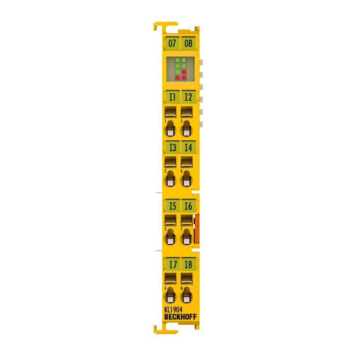 Beckhoff KL1904 Bus Terminal, 4-channel digital input, 24 V DC, TwinSAFE Turkiye