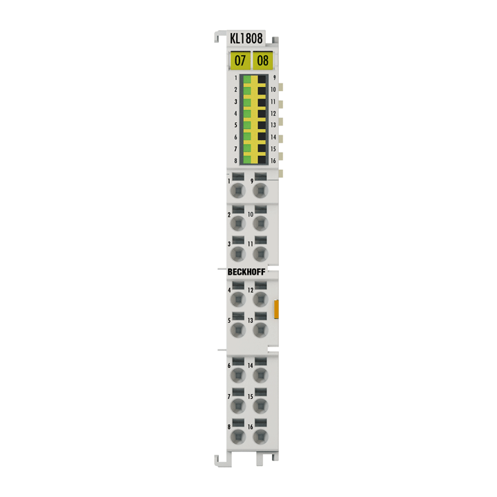 Beckhoff KL1808 Bus Terminal, 8-channel digital input, 24 V DC, 3 ms Turkiye