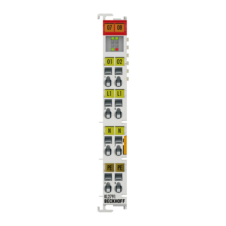 Beckhoff KL2791 Bus Terminal, 1-channel motion interface, AC motor, 230 V AC, 09 A Turkiye